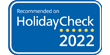 Recommended on Holidaycheck 2022